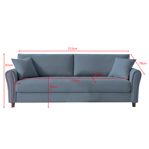 Lucerne - Canapé Droit En Tissu 4 Places Beige