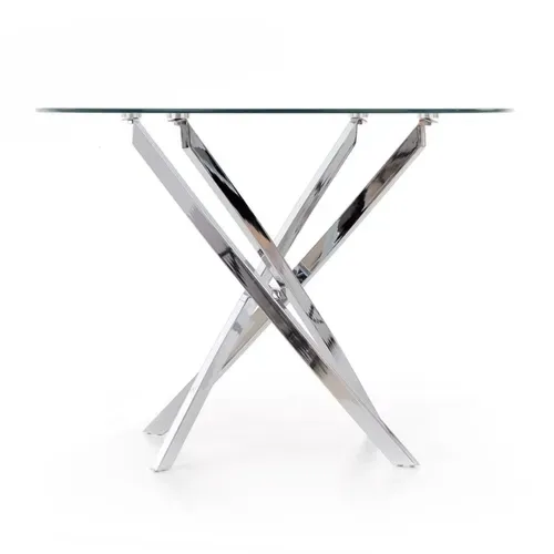 Table De Salle à Manger Ronde 100cm En Verre Clasa