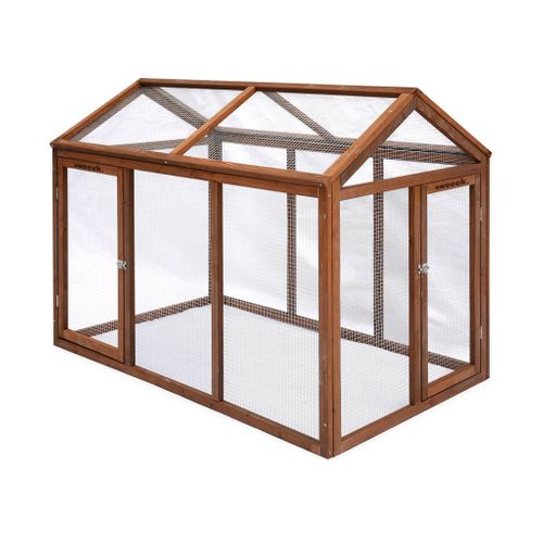 Enclos Pour Poulailler En Bois Chabo. 6 Poules. Parc Grillagé Pour Poules. Extension