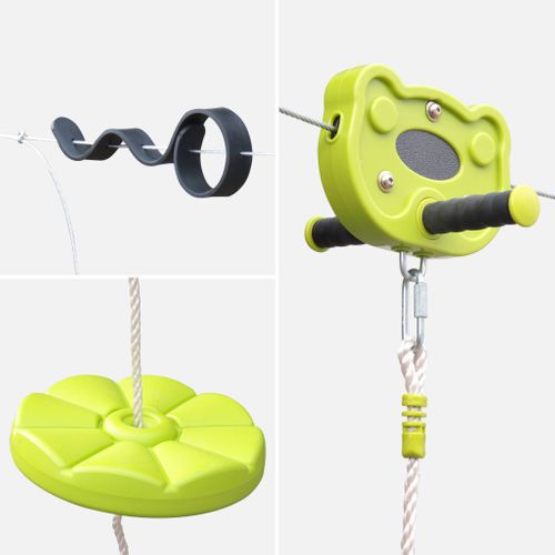 2 Poignées Lumineuses Sécurisées Pour Aire De Jeux - Antidérapantes, Charge 136kg, Vert - Pour Cabane, Lit Superposé, Escalade - 5