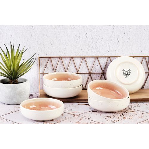 Bol Oxygen D.13cm - 6 Pièces - Rose Poudre