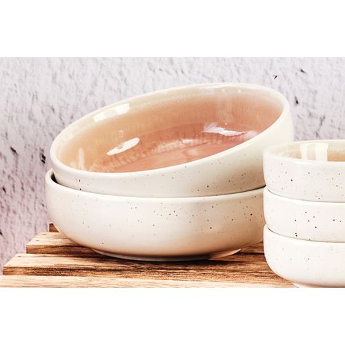 Bol Oxygen D.13cm - 6 Pièces - Rose Poudre