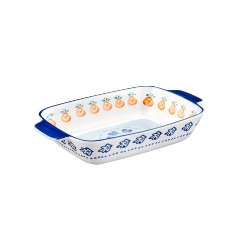 Lot De 3 Plateaux et Plats à Four En Porcelaine De Haute Qualité (grade A), Peinte à La Main Blanc D