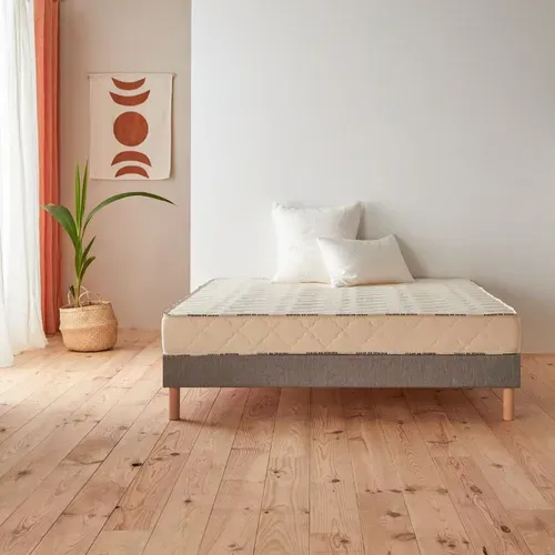 Matelas Latex 140x190 cm Latex 100% Naturel Epaisseur 18 Cm Ferme Bio