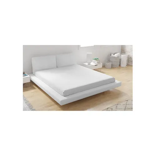 Drap Housse Microfibre Blanc - 140x190cm