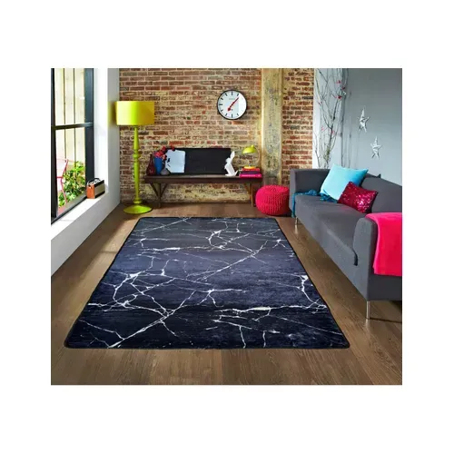 Tapis De Salon Marbre Noir - 120x180cm