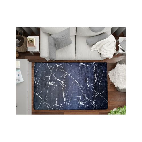 Tapis De Salon Marbre Noir - 120x180cm