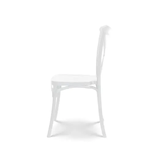Chaise Blanche Style Bistrot En Résine Polypropylène