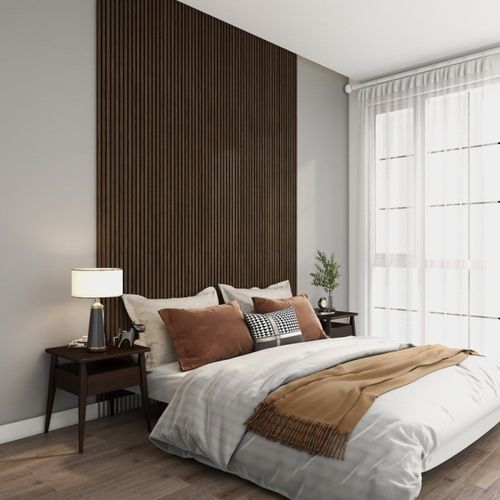 Lot De 4 Panneaux Décoratifs En Mdf 240x60 Cm - Acacia