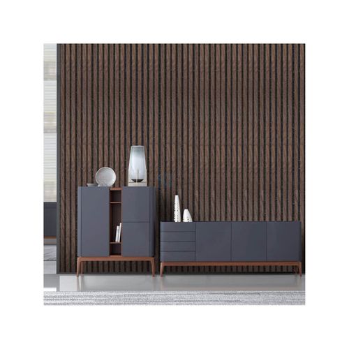 Lot De 4 Panneaux Décoratifs En Mdf 240x60 Cm - Acacia