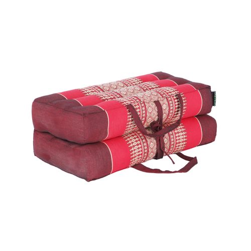 Coussin De Yoga Et Méditation En Kapok Naturel - Vert Azur - Confort Optimal, Posture Alignée