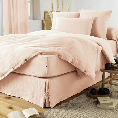 Taie D’oreiller 60 X 60 Cm – Double Gaze De Coton – Gaïa Guimauve