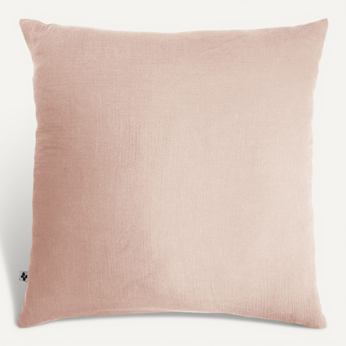 Taie D’oreiller 60 X 60 Cm – Double Gaze De Coton – Gaïa Guimauve