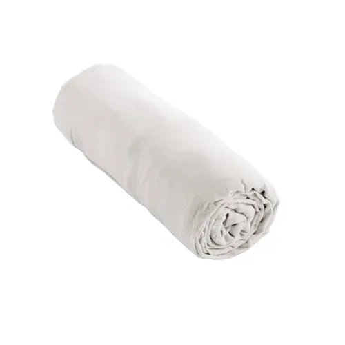 Pack Parure De Lit En Gaze De Coton 260 X 240 Cm + Drap Housse 160x200 Cm + 2 Taies 60x60 Cm - Blanc