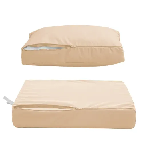 Coussins Pour Salon De Jardin Déhoussable 50x50cm Beige