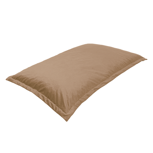 Pouf Intérieur XL - Housse Velours - 150x100cm  - Beige