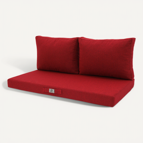 Coussins Pour Salon De Jardin Déhoussable 120x60cm - Bordeaux Chiné