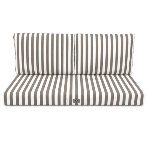 Coussins Pour Salon De Jardin Déhoussable 120x60cm Rayure Beige
