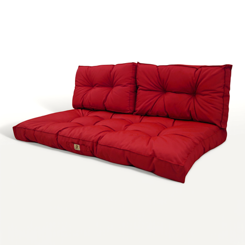 Coussins Pour Salon De Jardin Capitonné 120x60cm Rouge