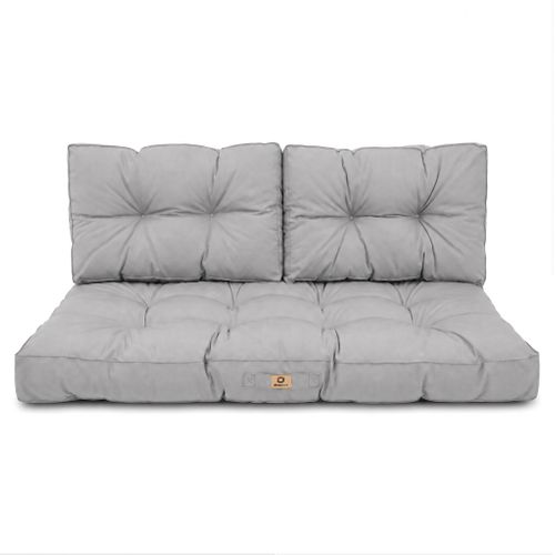 Coussins Pour Salon De Jardin Capitonné 120x60cm Gris Galet