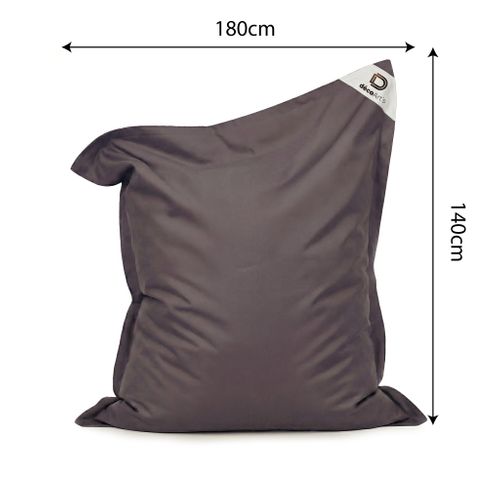 Housse Pour Pouf Géant XXL 180x140cm Flottant Pour Piscine - Gris Carbone