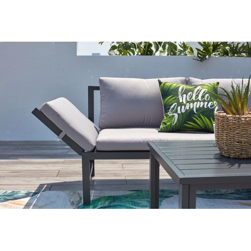 Katea - Salon De Jardin Bas Gris Clair