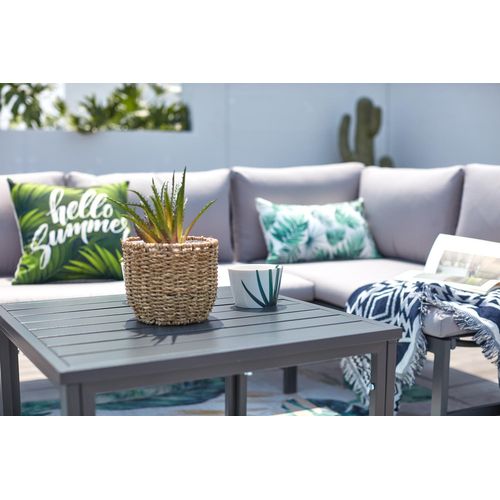 Katea - Salon De Jardin Bas Gris Clair