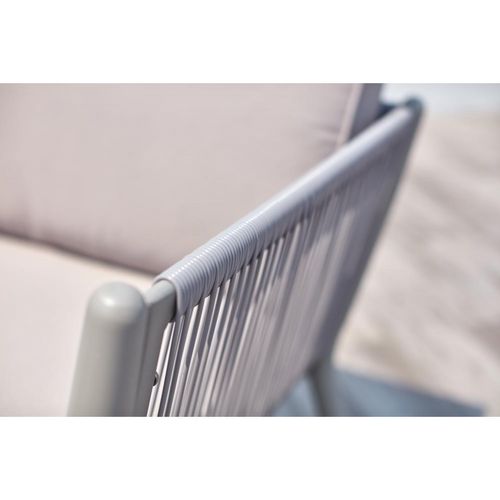 Anahma, Salon Jardin Alu Et Corde Gris Clair
