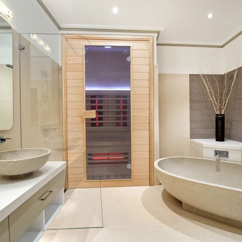 Sauna infrarouge Boreal® Diffusion 120 à Spectre Complet - 120 X 100