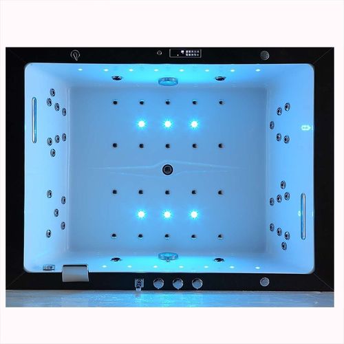 Baignoire Balneo Thérapeutique Altess Duo Black 2 à 4 Places Archipel® - 190x140