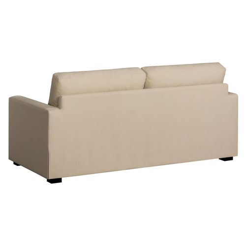 Convertible 14 Cm Hr 35kg/m³ Canapé 3 Pl Lys 185 Cm Tissu Beige - Fab. France
