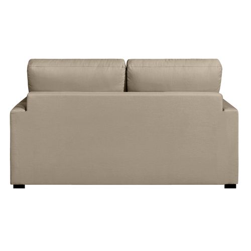 Canapé 2 Pl Lys 155 Cm Fixe Tissu Havane 100% Coton - 100% Déhoussable - Fab. France