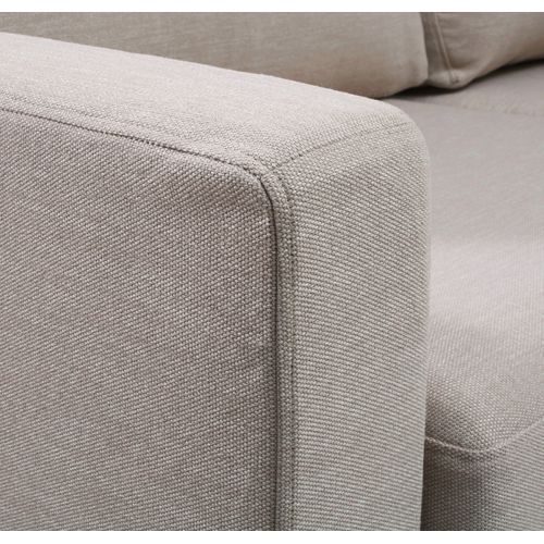 Canapé D'angle Convertible 14 Cm Lys 260x160 Cm Beige - Fab. En France