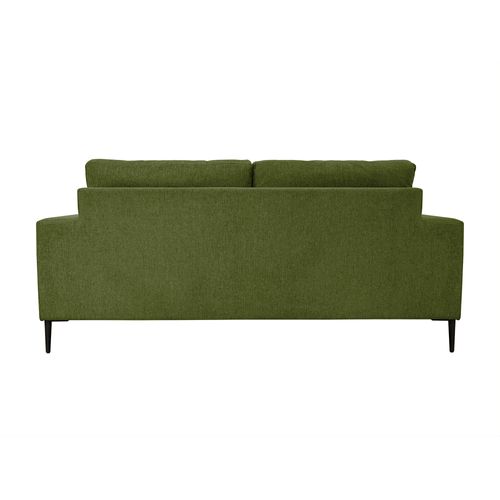 Canapé 3 Pl Sambre 191 Cm Fixe Tissu Vert Forêt - 100% Déhoussable - Fab. France
