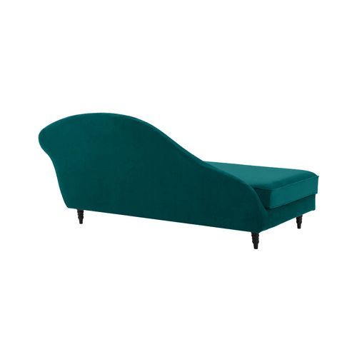 Méridienne Gauche Alba 195 Cm Velours Eucalyptus - 100% Déhoussable - Fab. France