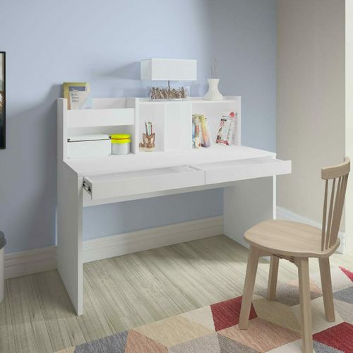 Bureau Avec Sur-meuble Tacco Blanc