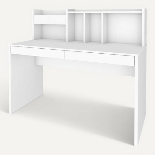 Bureau Avec Sur-meuble Tacco Blanc