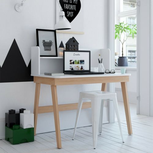 Bureau Enfant Yuki Blanc Et Bois