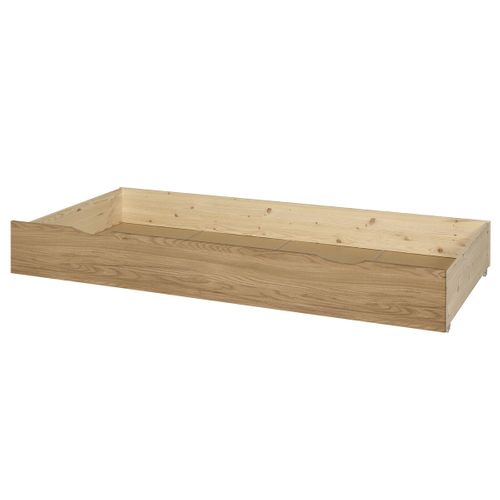 Pack Lit Cosy Avec Tiroir Et Matelas Play   Blanc Et Bois 90x190 Cm