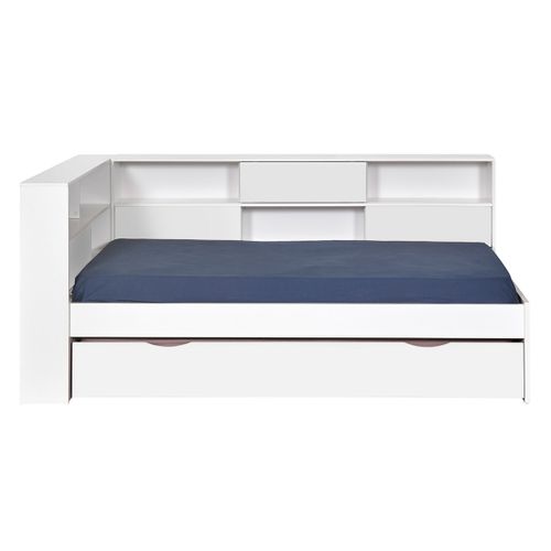 Pack Lit Cosy Avec Matelas Play Blanc 90x190 Cm