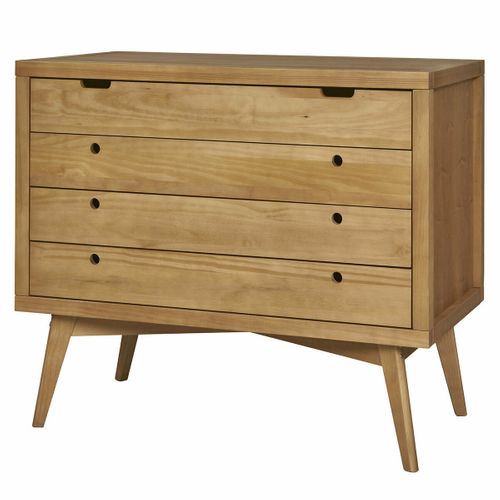 Commode 4 Tiroirs Marley   Bois Naturel
