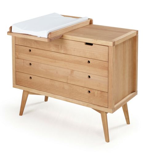 Commode à Langer 4 Tiroirs Marley   Bois Naturel