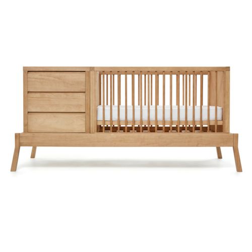 Pack Lit Bébé Combiné Avec Matelas Sya Bois 70x120 Cm