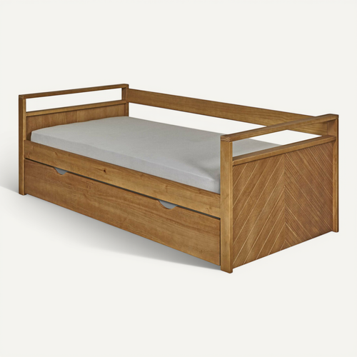 Lit Banquette Gigogne Ivy   Bois 90x190 Cm