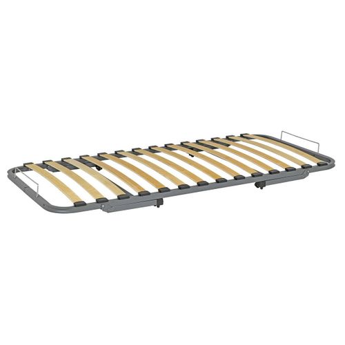 Sommier Gigogne Avec Façade 2 Mains Makuria   Noisette 90x200 Cm