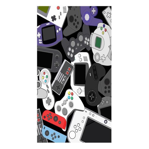 Tapis Enfant Gamer Noir - 120x180cm
