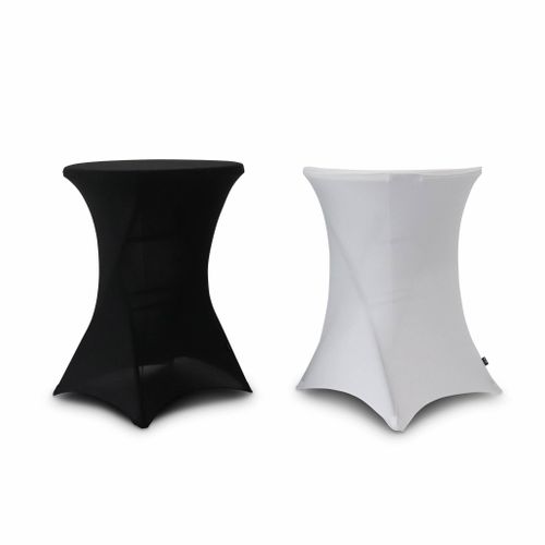 Lot De 2 Housses – Gala – Housses Pour Mange-debout Ø80cm. Polyester. Noir