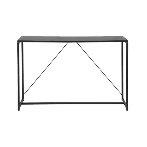 Console En Métal Noir 120 X 39 X 79cm - Industrielle - 1 Barre De Renfort