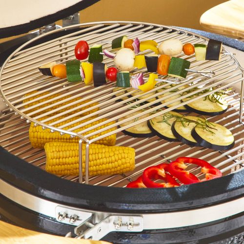 Barbecue Charbon En Céramique. Kamado D.54.5cm. Avec Chariot. Garde Au Chaud. Récupérateur De Cendre