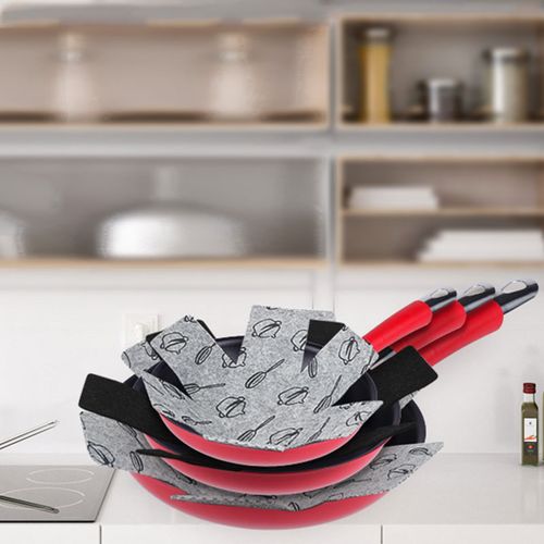 Protections Poêles Et Casseroles En Feutrine Anti-rayures - Pack De 6